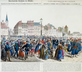 Kapitulace Štrasburku a odchod francouzské posádky, 28. září 1870
