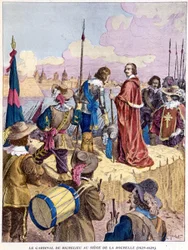 Kardinál Richelieu při obléhání La Rochelle (1627 - 1628)