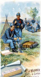Reklama na čokoládu ““ Josef Manner & Gomp, Vídeň””.