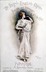Obálka programu opery „Ivanhoe“ (podle Waltera Scotta) britského skladatele Arthura Sullivana (1842-1900) 31. ledna