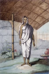 Kultura, civilizace a indická společnost: žena z nižší kasty.