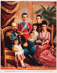 Císař Alexander III (1845-1894) se svou rodinou par Anonymous