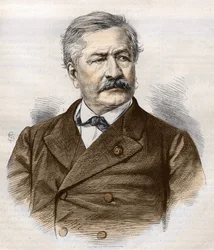 Ferdinand de Lesseps (1805 - 1894), rytina, sbírka Bianchetti