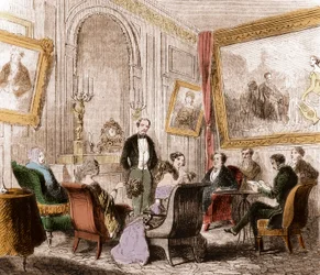 Francois Rene de Chateaubriand (1768-1848), francouzský spisovatel a politik, čte „Memoires d