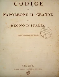 Frontispis Napoleonova zákoníku. v roce 1806