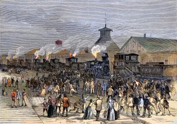 Velká železniční stávka v roce 1877, blokáda motorů v Martinsburgu, Západní Virginie