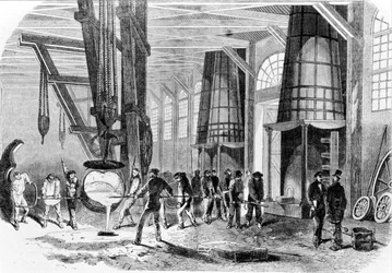 Slévárna Grenelle v roce 1885.