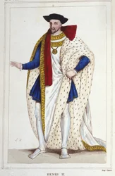 Jindřich II., francouzský král (1519 - 1559), rytina z roku 1830