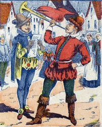 Herault publikuje úpravu. Anonymní ilustrace k příběhu „Oslí kůže“ od Charlese Perraulta (1628-1703), francouzského spisovatele. Snímky Marcel Vagne, Jarville Nancy, nedatováno (konec 19. století).