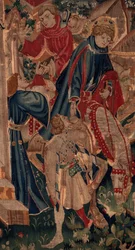 Historie Saint Piat a Saint Eleuthère, scéna 8, centrum detailů