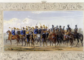 Horseback Guards - v "" Knight of England" od J. Whatmana, ed. T. M