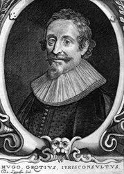 Hugo Grotius (1583-1645) (Huig de Groot), holandský právník a diplomat.