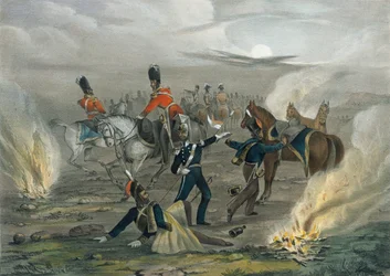 ?Život v táboře před Sebastopolem. č. 4 Půlnoční poplach?, circa 1854