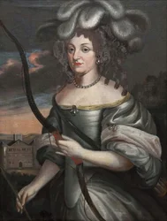 Louise Elisabeth de Courlande - vévodkyně Louise Elisabeth z Courlandu (1646-1690), Landgravine of Hesse-Homburg, Anonym. Olej na plátně, druhá polovina 17. stol.. Nationalmuseum Stockholm