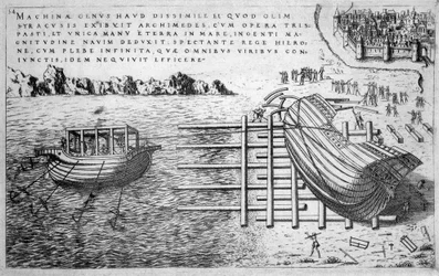 Stroj na spouštění lodí v 16. století - ed. 1578