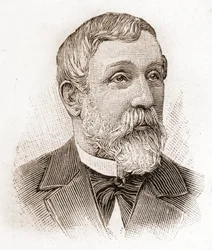 Členové Academie Francaise v roce 1895: portrét Alfreda Mezierese (1826-1915), historika literatury, francouzského politika a esejisty.