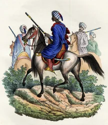 Mauretánští četníci pověření francouzskou africkou armádou policejní službou v Alžíru, vycvičení roku 1831 a rozpuštění roku 1841. Ve „Storia d