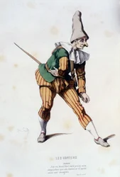 Nivelet v „“les contens““ (Odet de turnèbe v roce 1584), v „“francouzském divadle v 16. a 17. století před Molierem““ od Edouarda Fourniera.