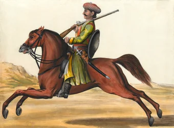 ?Jedna z domorodých kavalérií ve službách Nawaabu?, circa 1780