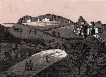 Palestina: pohled na město Betlém (Betlém). v „“ Svět ilustruje 168 pohledů““ Nedatováno (konec 19. století)