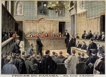 Případ Panama: Porotní soud – v „“Le Petity Journal““ z 2. ledna 1898