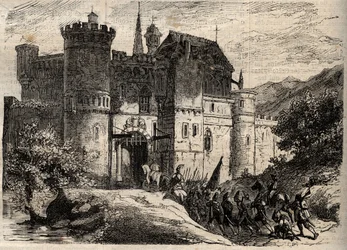 Pascal Paoli, osvoboditel Korsiky - Pascal Paoli (1725-1807), osvoboditel Korsiky vstupuje do Bastie - rytina v „“ Dictionnaire populaire llustrious “- 1864 - Joseph Decembre a Edmond Allonier -