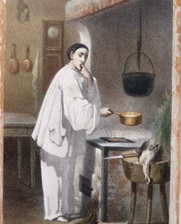 Pierrot chutná vaření - n. d., konec 19. století