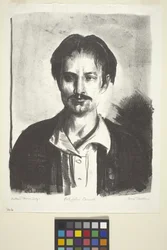 Portrét Johna Carrolla (inkoust)