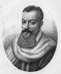Portrét Achilles de Harlay, hrabě z Beaumont Magistrat (1536 až 1619).