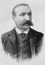 Portrét Alberta Sorela (1842 - 1906). Rytina konce 19. století v „Histoire de France““ od H. Martina.