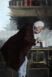 Portrét Alexandra Dumase pere (1802 - 1870) v pecích.