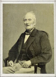 Portrét Alphonse de Lamartine (1790 - 1869) v roce 1867
