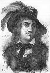 Portrét Anne Josephe Terwagneové, známé jako Théroigne de Méricourt (1762-1817), francouzské revolucionářky.