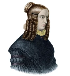 Portrét Annette von Droste-Hulshoff (1797-1848), anglická spisovatelka a básnířka