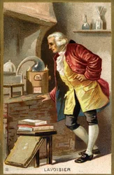 Portrét Antoine Laurent de Lavoisier (1743 - 1794), francouzský chemik.