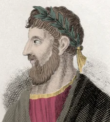 Portrét Apollonia z Tyany (Apollonius) (16 ap. JC-98/98 ap. JC), řecký filozof. Rytina 19. století.