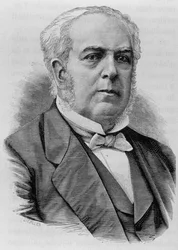 Portrét Auguste Casimir-Périer (1811 - 1876). Rytina konce 19. století v „Histoire de France““ od H. Martina.
