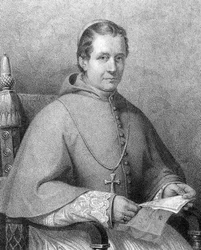 Portrét kardinála Giovanni Maria Mastai Ferretti (1792-1878), papež Pius (Pius) IX od roku 1846 do roku 1878