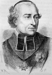 Portrét kardinála Josepha Fesche (1763 - 1839). Rytina konce 19. století v „Histoire de France““ od H. Martina.