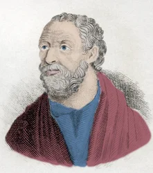 Portrét Carneade (219-128 př. n. l.) řecký filozof.