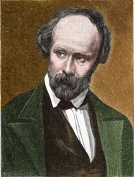 Portrét Christiana Friedricha Hebbela (1813-1863) německého básníka a dramatika