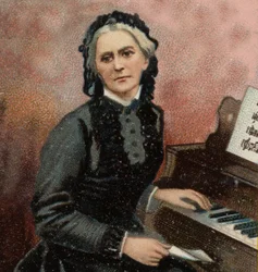 Portrét Clary Schumannové (1819-1896), německé klavíristky a skladatelky, manželky Roberta Schumanna.