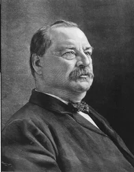 Portrét Clevelanda Grovera (1837 - 1908), amerického státníka.