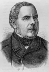 Portrét hraběte Napoleona Daru (? - 1889). Rytina konce 19. století v „Histoire de France““ od H. Martina.