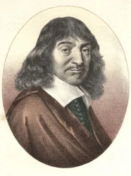 Portrét Descartes (1596 - 1650).