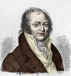 Portrét Etienne Geoffroy Saint Hilaire Saint Hilaire (Saint-Hilaire) (1772-1844), francouzský přírodovědec. Rytina z roku 1835.