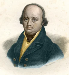 Portrét Franze-Josepha Galla (Franz Joseph) (1758 - 1828), německého lékaře, rytina 19. stol.