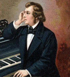 Portrét Frederika Chopina (1810 - 1849), polského skladatele.