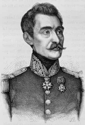Portrét generála Bréa. Rytina z konce 19. století v „Histoire de France““ od H. Martina.