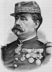Portrét generála Carré de Bellemarre. Rytina konce 19. století v „Histoire de France““ od H. Martina.